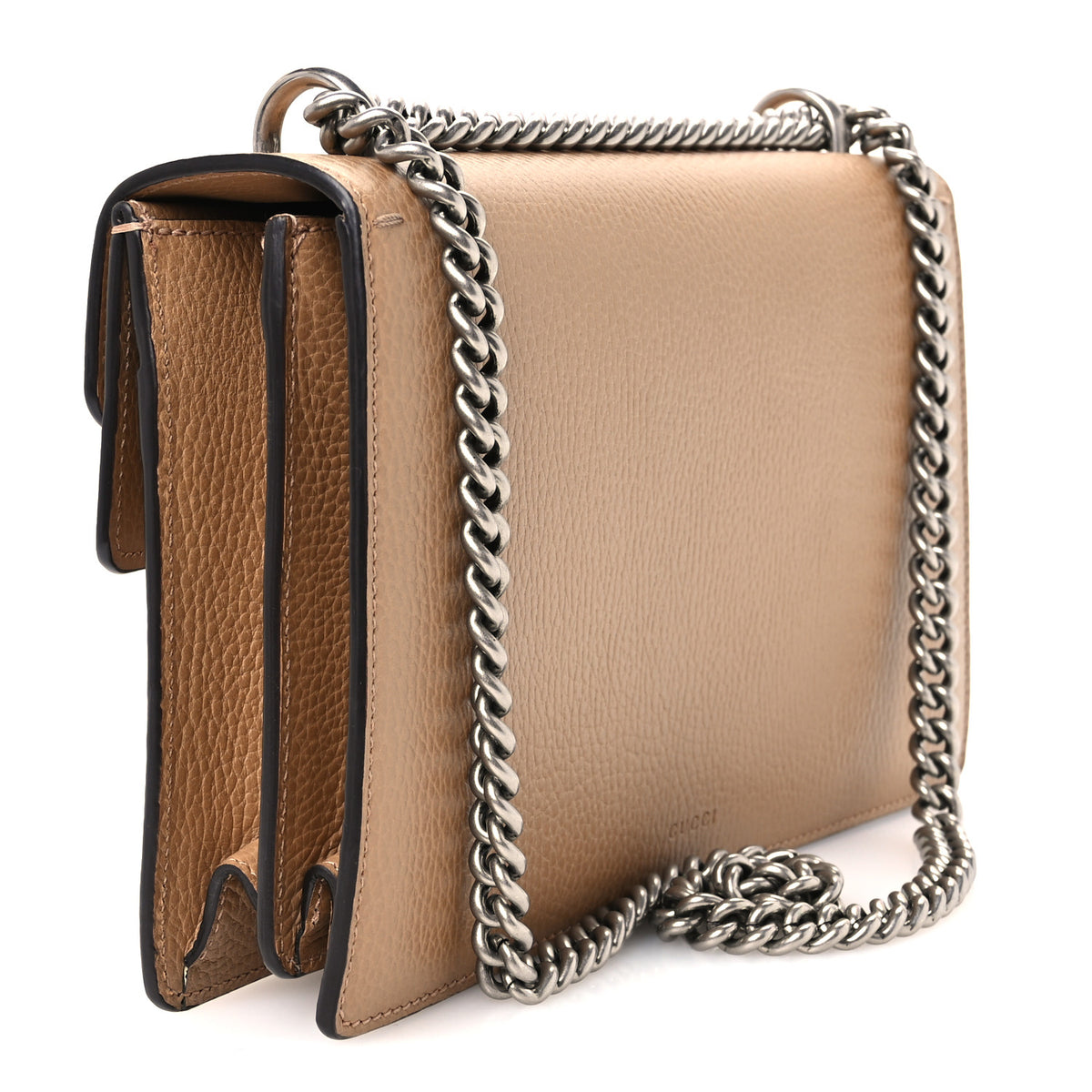 Gucci Dollar Calfskin Crystal Small Dionysus Shoulder Bag Natural Tan Black Diamond 3 of 12
