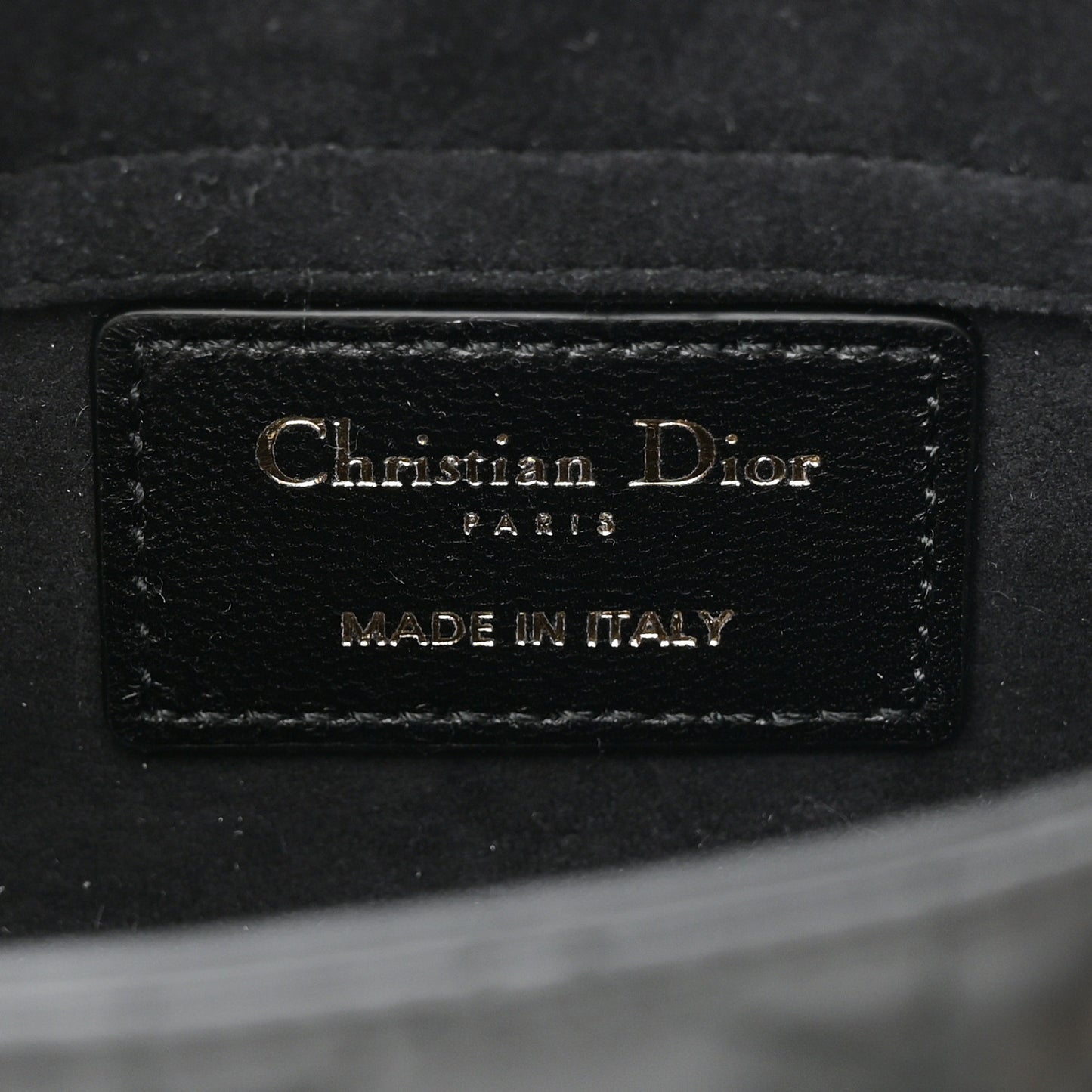Lambskin Cannage Micro Lady D-Joy Black