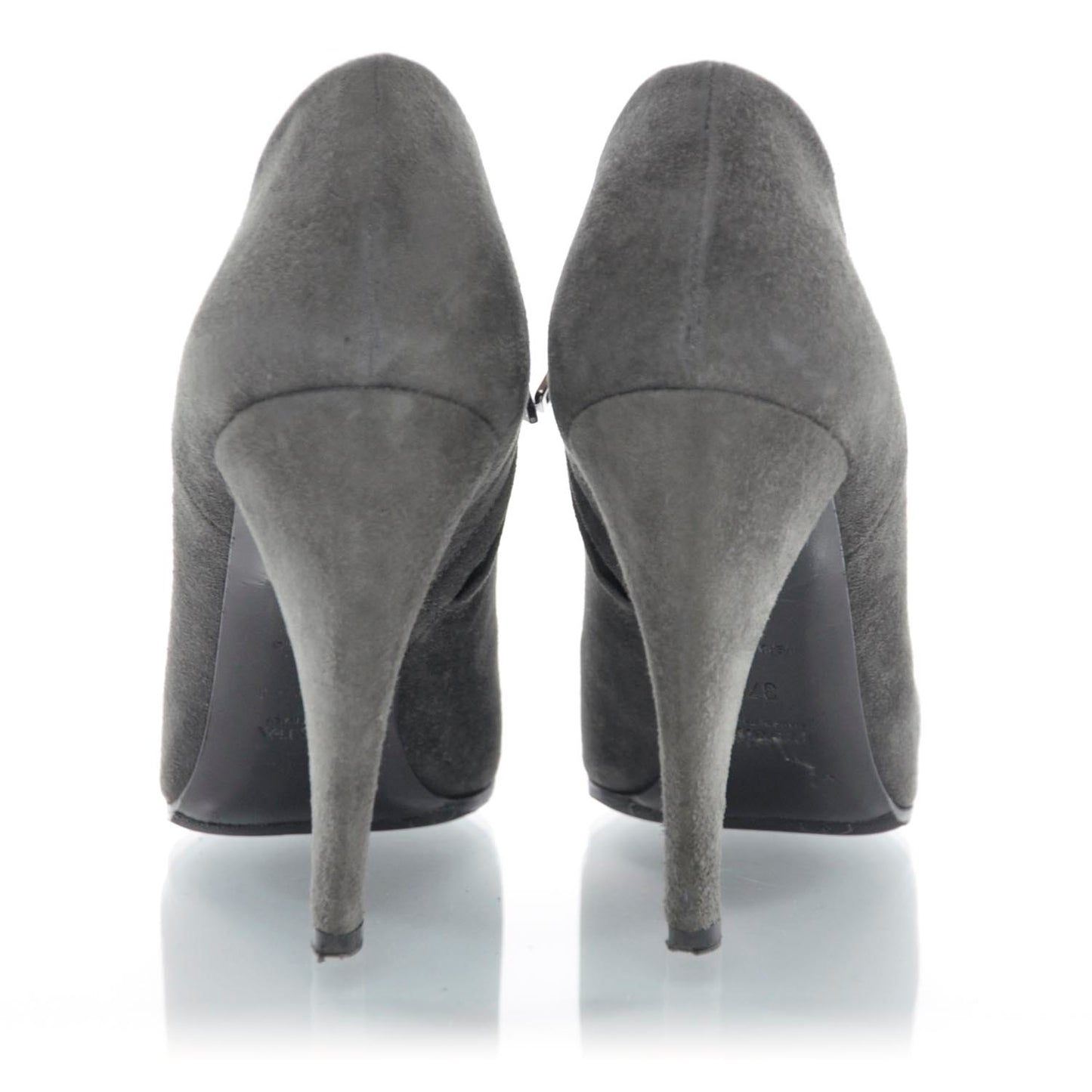 Suede Ankle Boots 37 Grey