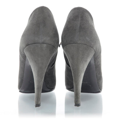 Prada Suede Ankle Boots 37 Grey 3 of 8