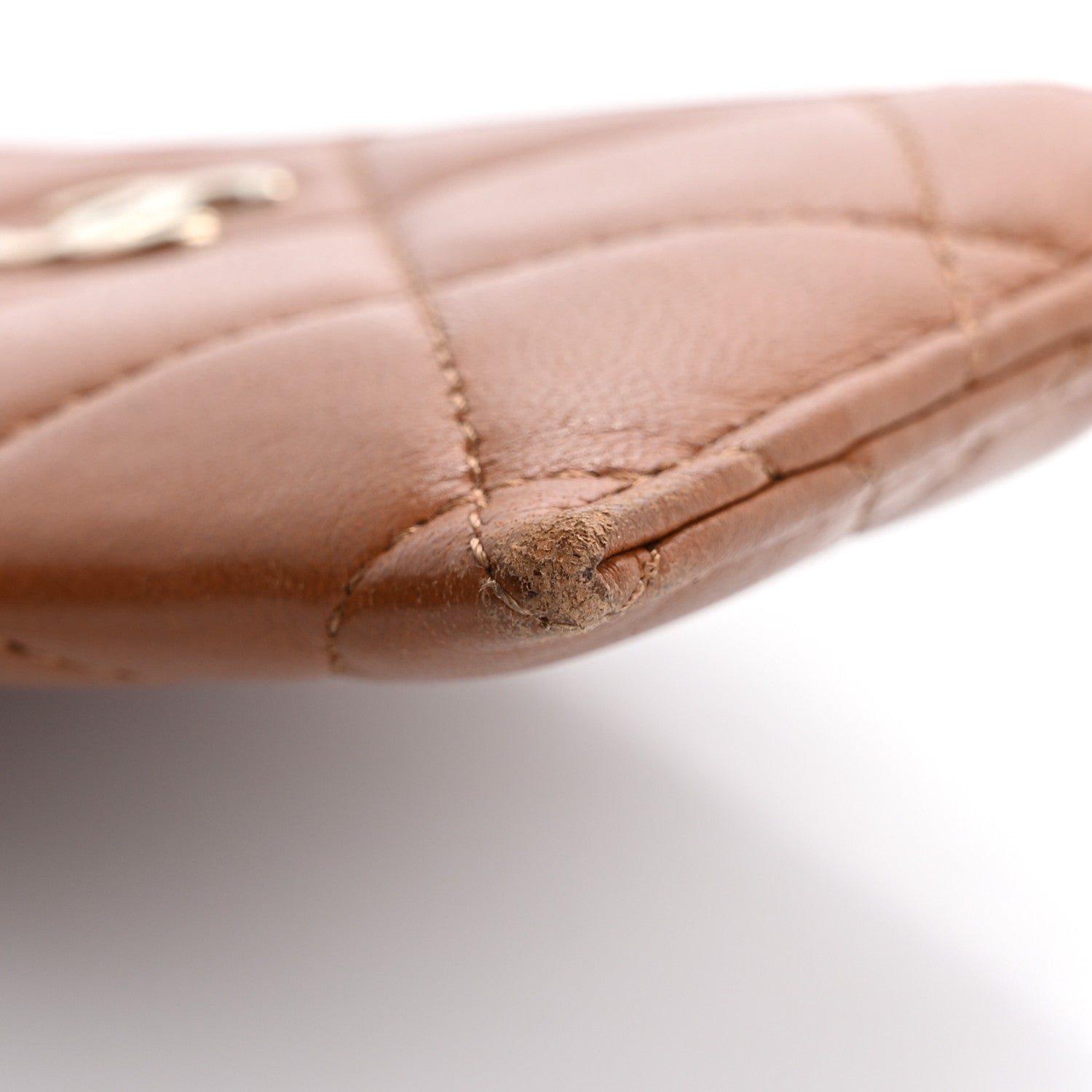 Chanel Lambskin Quilted Card Holder Brown 9 of 9