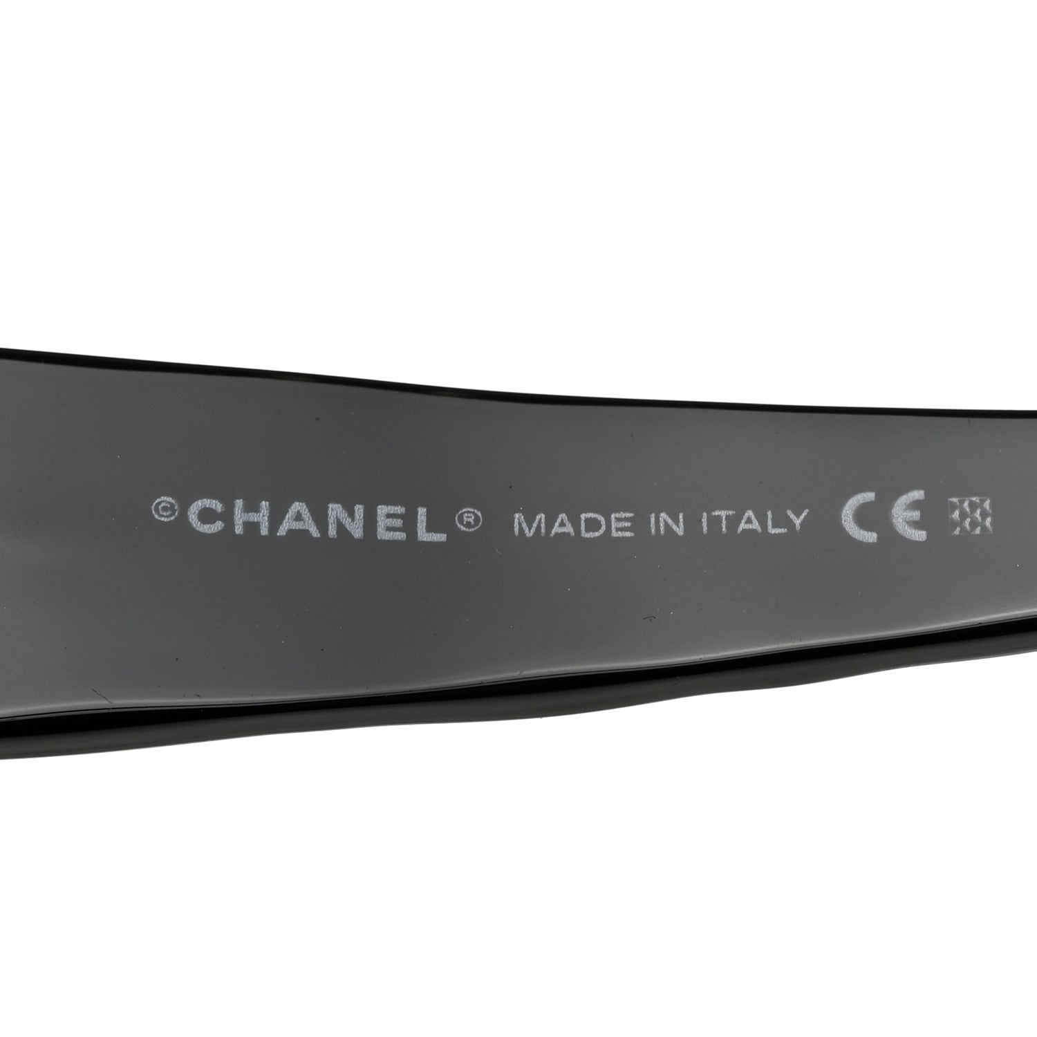 Chanel Acetate Quilted Shield Sunglasses 4126 Black Gray 6 of 7