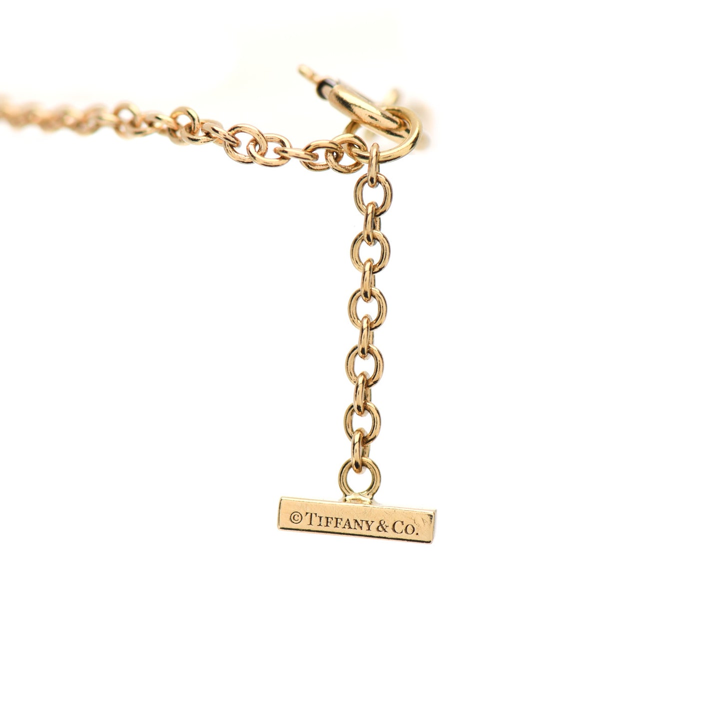 18K Yellow Gold Diamond T Smile Bracelet
