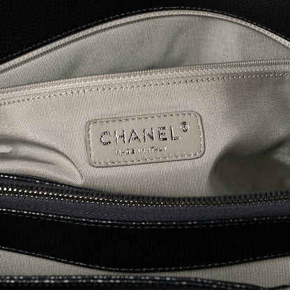 Chanel Caviar Quilted Timeless CC Shopping Tote Gray Dark Silver 5 of 9