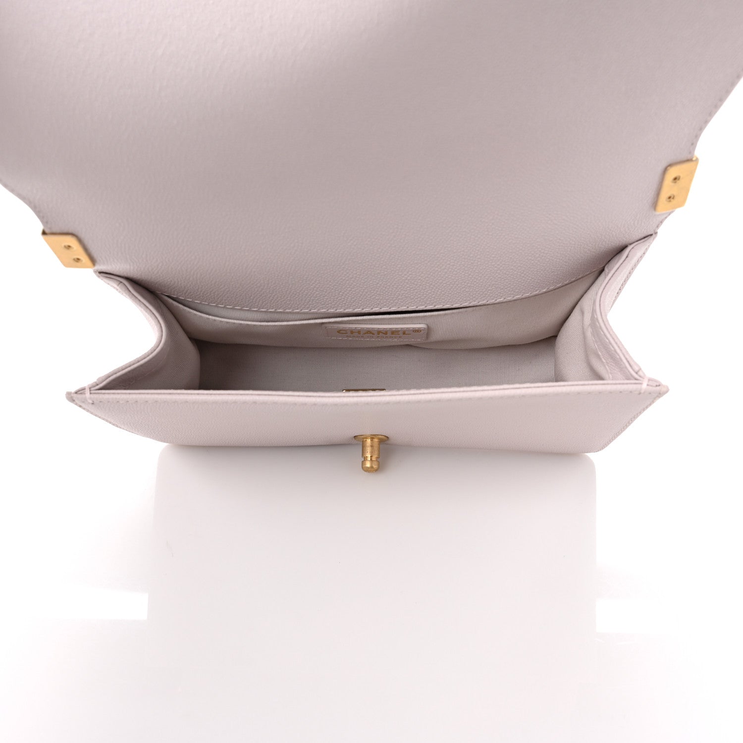Chanel Caviar Quilted Chain Around Medium Boy Flap Light Purple 5 of 9