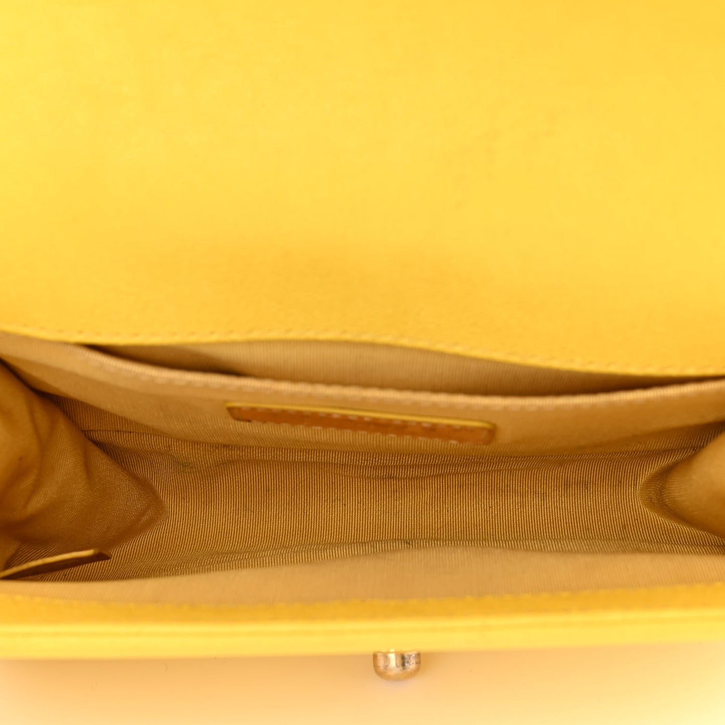 Caviar Quilted Small Boy Flap Yellow