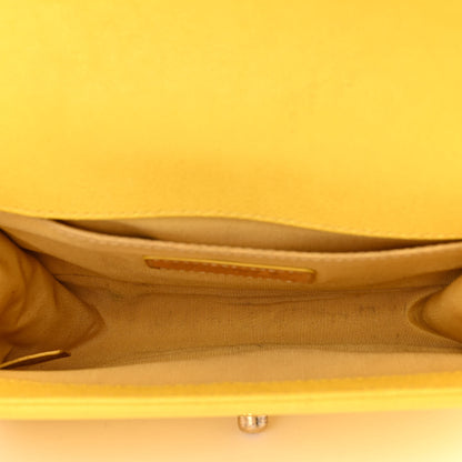 Chanel Caviar Quilted Small Boy Flap Yellow 5 of 17