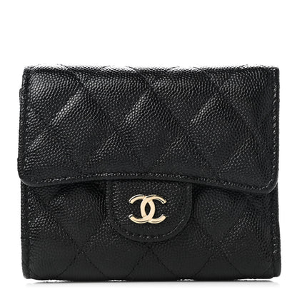 Chanel Caviar Quilted Flap Card Holder Black 1 of 8