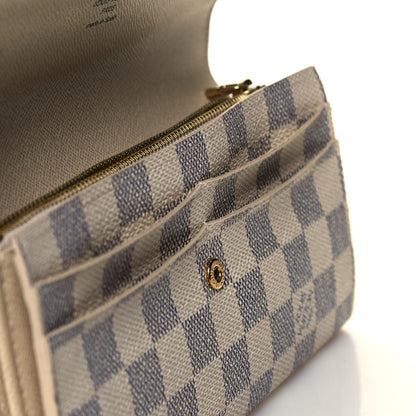 Louis Vuitton Damier Azur Sarah Wallet 10 of 11