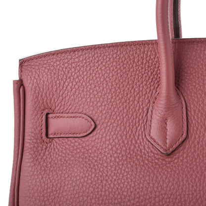 Hermes Taurillon Clemence Birkin 35 Bois de Rose 10 of 34