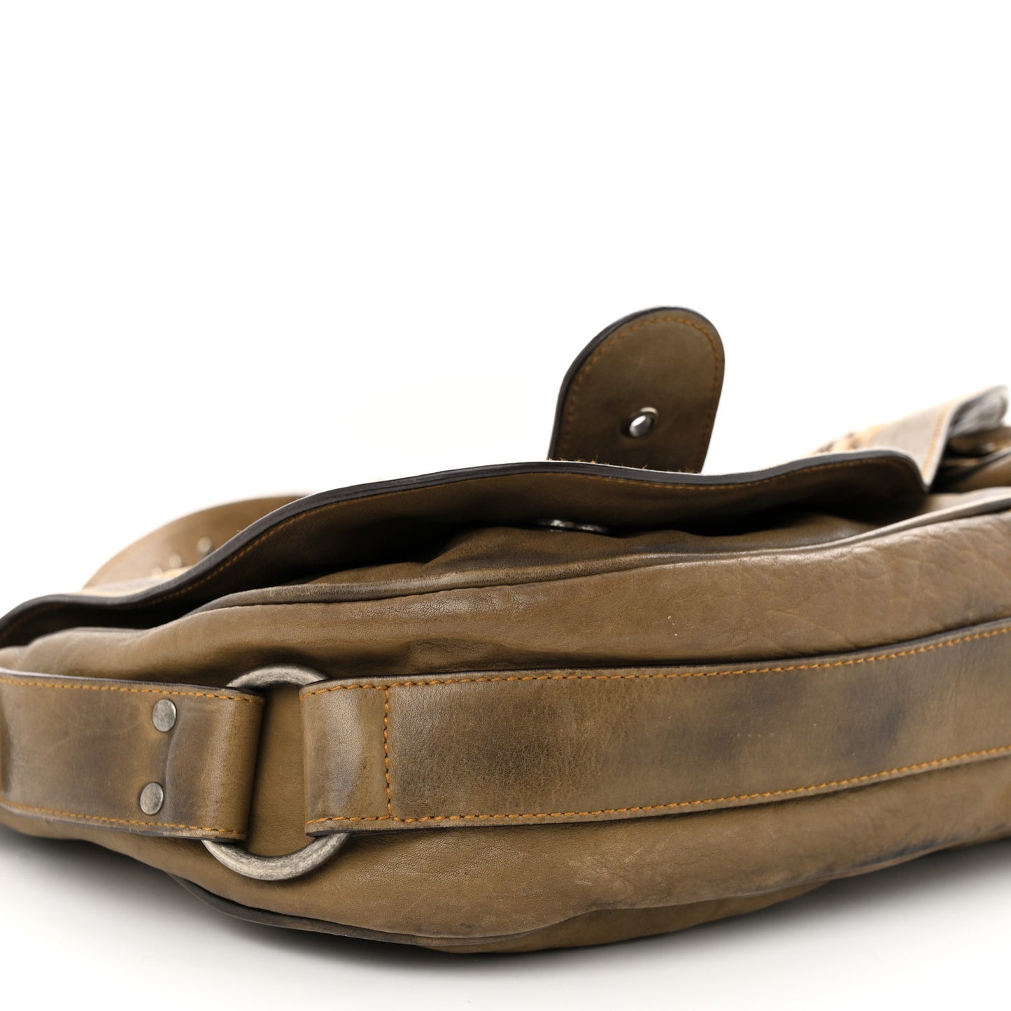 Calfskin Gaucho Double Saddle Bag Brown