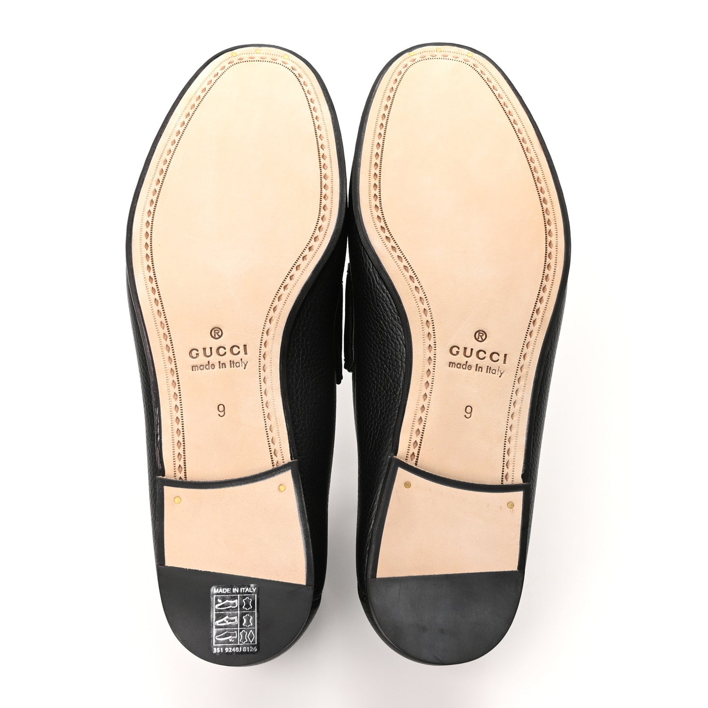 Bryanne Calfskin Mens 1953 Horsebit Loafers 9 Black