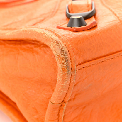 Balenciaga Agneau Classic Hardware Mini City Tangerine 11 of 14