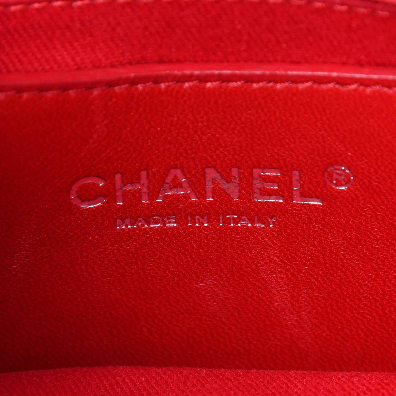Chanel Patent Quilted Small Just Mademoiselle Bowling Bag Red 6 of 9