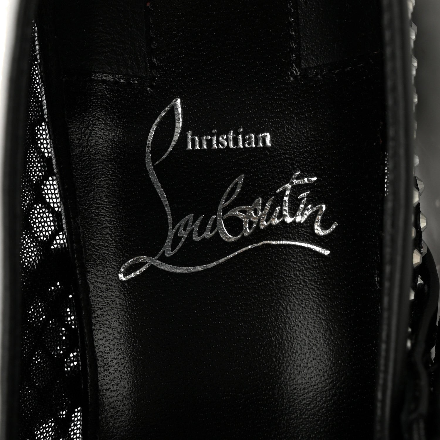 Christian Louboutin Crystal Mamastrapitina Strass Mesh Ballerina Flats 36.5 Black 7 of 9