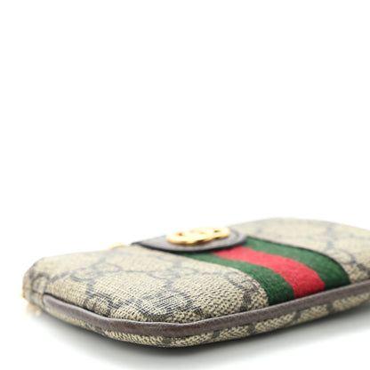 Gucci GG Supreme Monogram Web Ophidia Key Case Beige New Acero 8 of 9