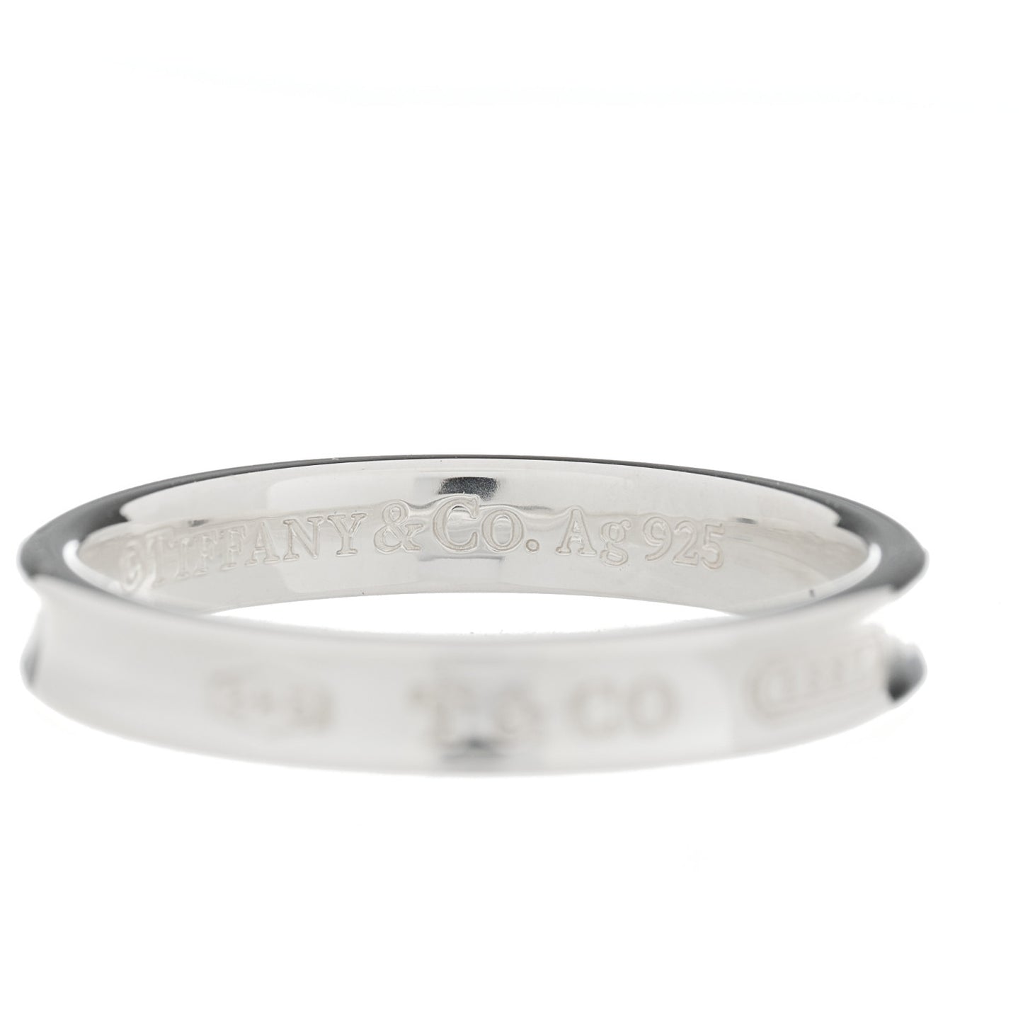 Sterling Silver Narrow 1837 Band Ring 67 12