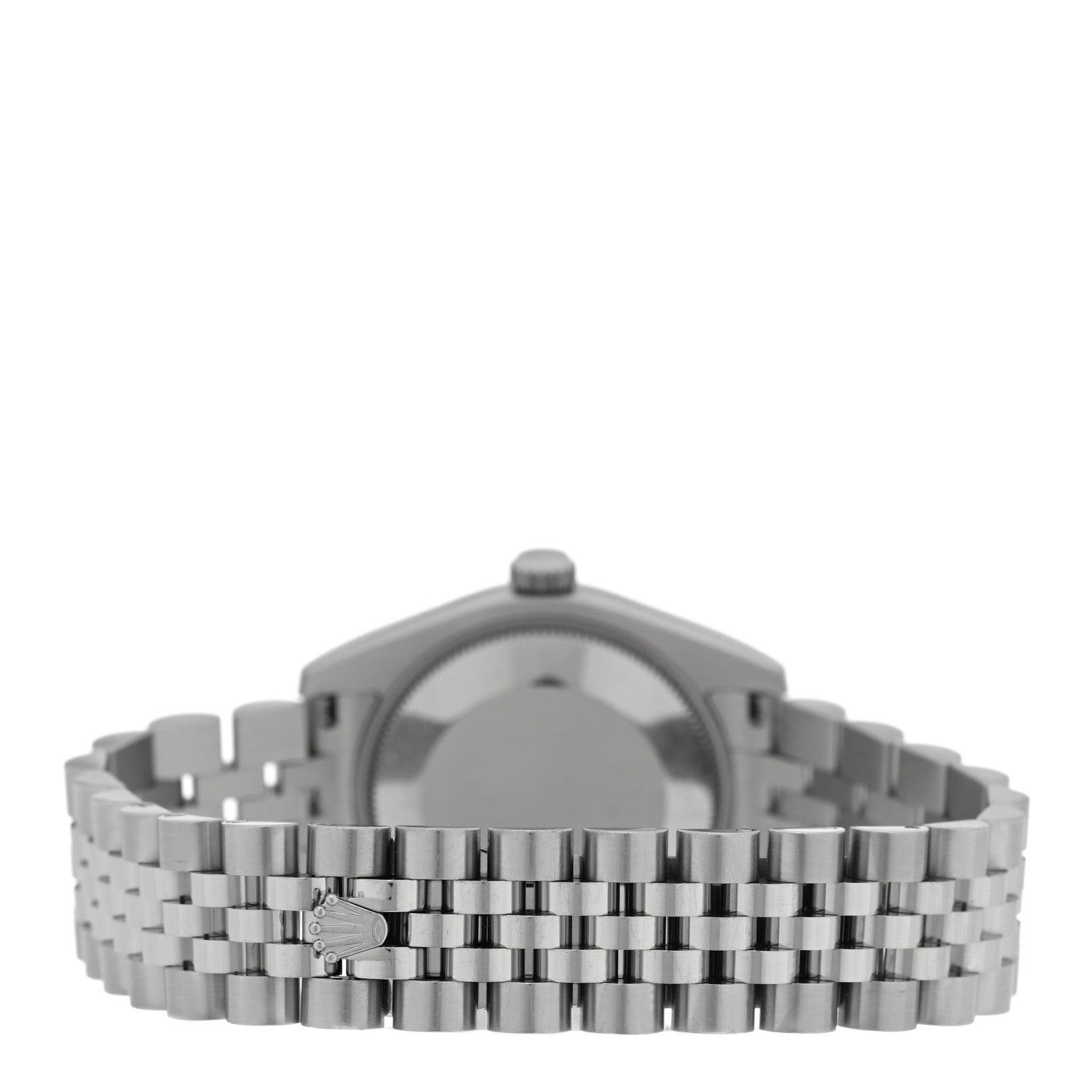 Rolex Stainless Steel 18K White Gold 31mm Oyster Perpetual Datejust Watch Black 178274 3 of 5