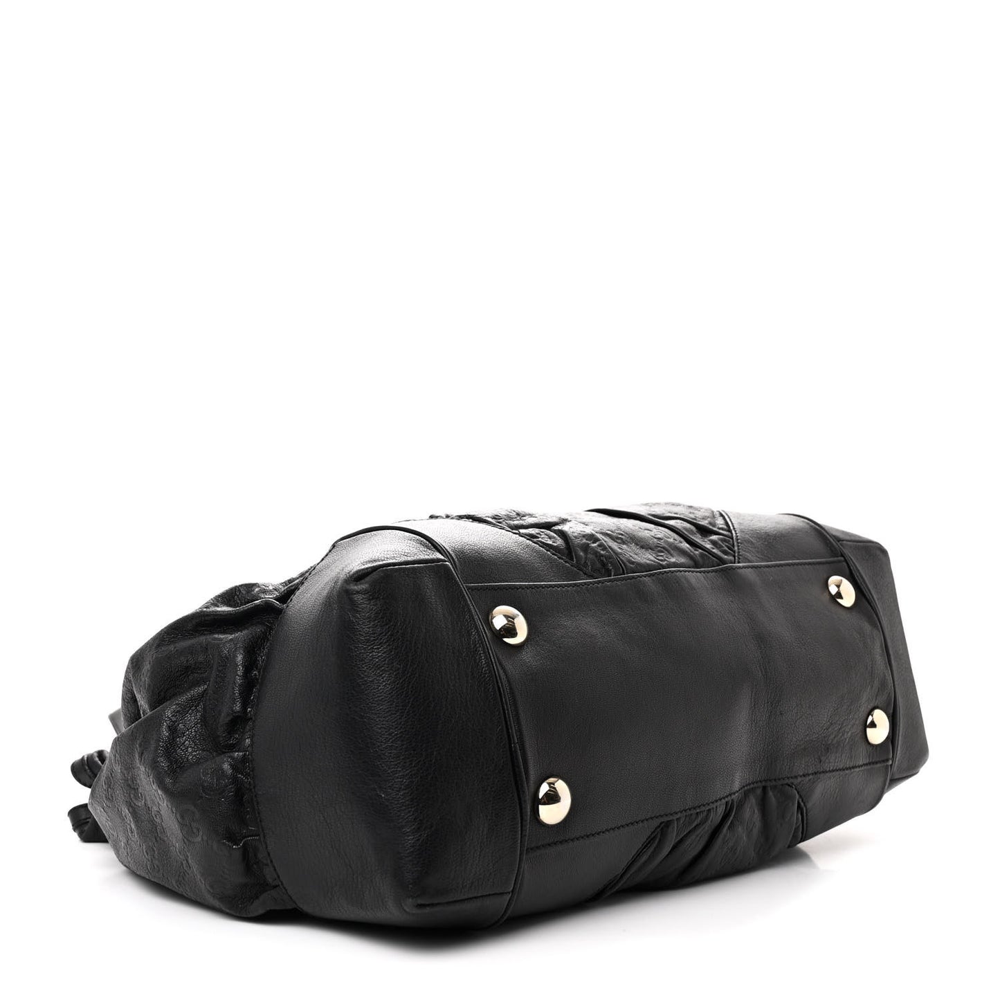 Guccissima Large Full Moon Tote Black