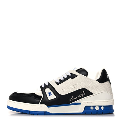 Louis Vuitton Calfskin Mens LV Trainer Maxi Sneakers 9 Blue 1 of 10