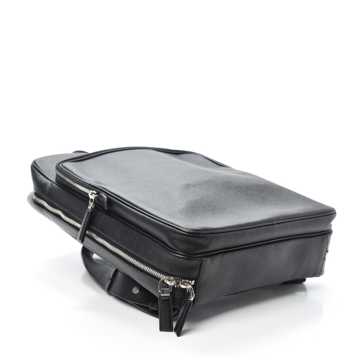 Saffiano Cuir Briefcase Backpack Black