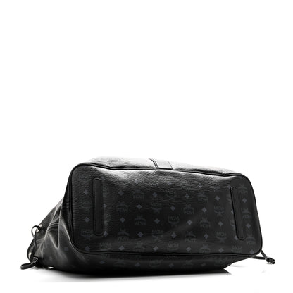 MCM Visetos Large Liz Reversible Shopper Tote Black 7 of 17