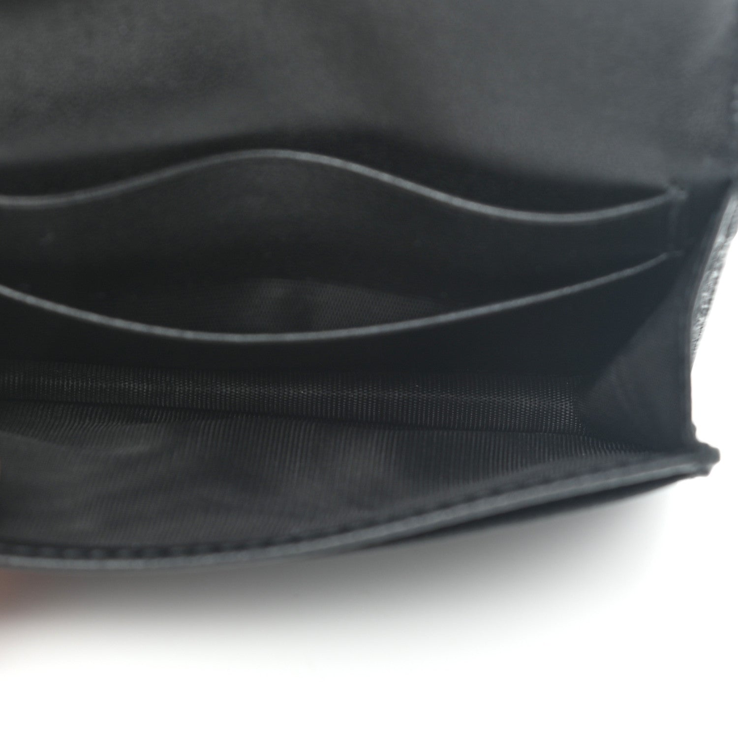 Christian Dior Grained Calfskin Saddle Card Holder Black 5 of 8