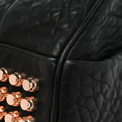 Alexander Wang Pebbled Lambskin Rockie Black Rose Gold Hardware 9 of 16