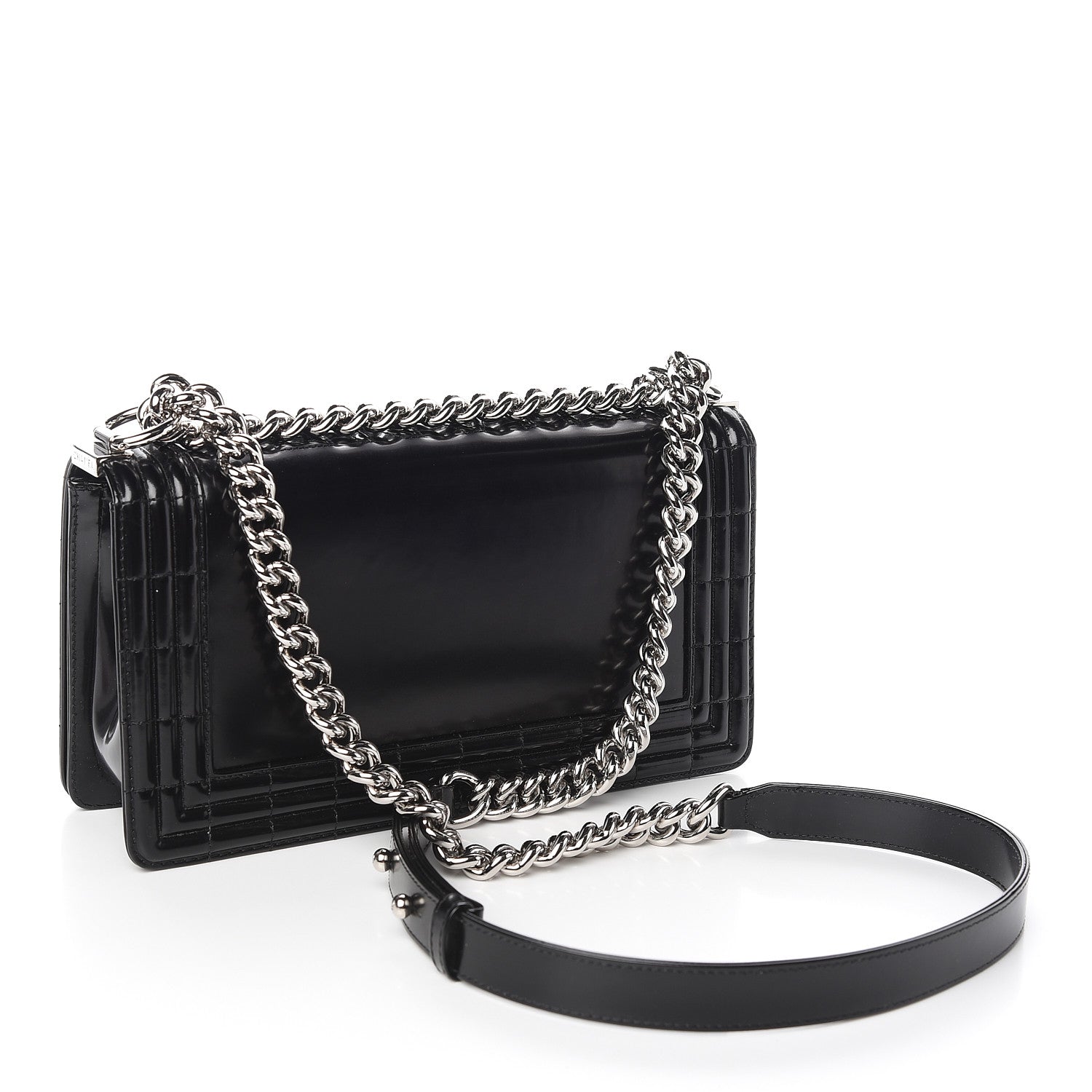 Chanel Glazed Calfskin Medium Boy Flap Black 3 of 11