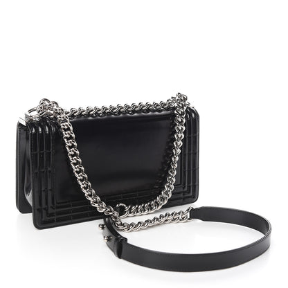 Chanel Glazed Calfskin Medium Boy Flap Black 3 of 11