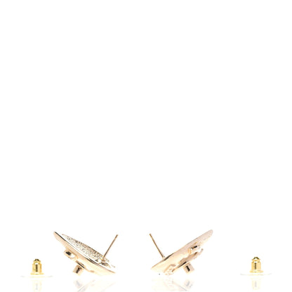 Chanel Metal CC Heart Turnlock Earrings Gold 3 of 5