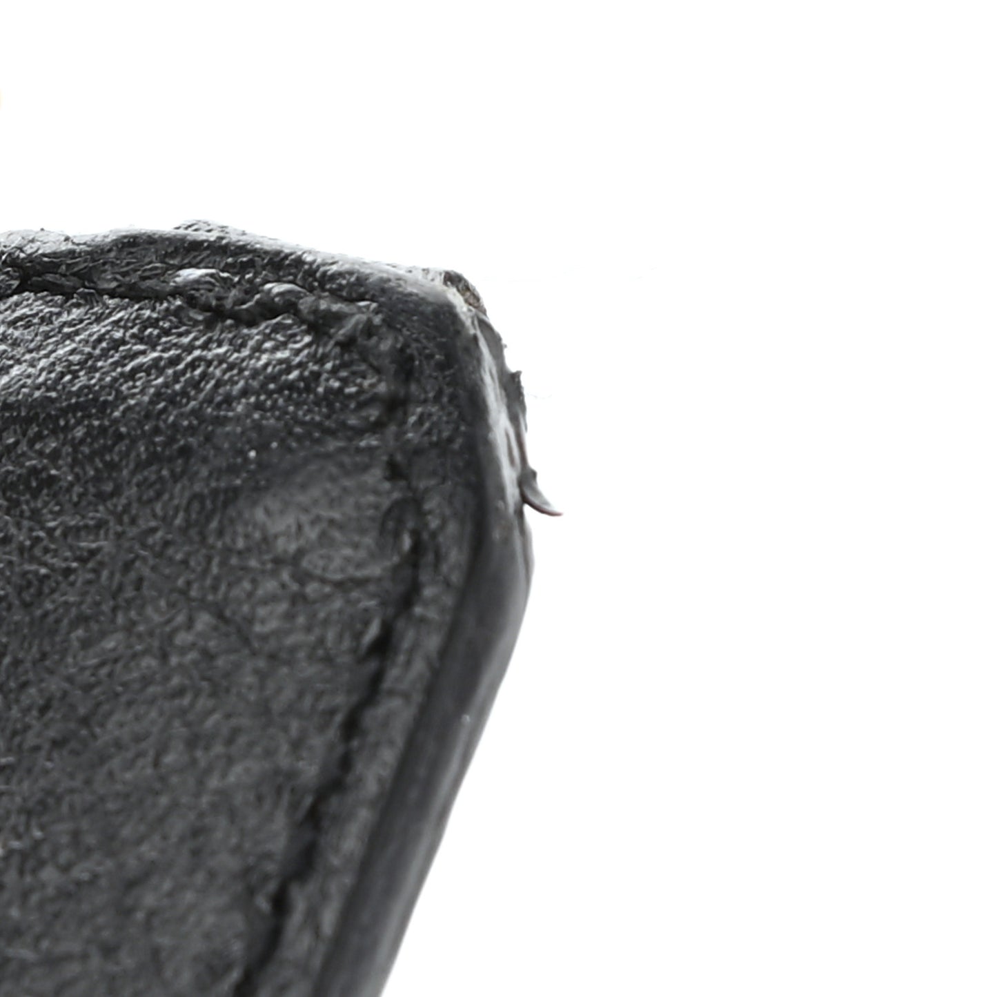 Grained Calfskin Rive Gauche Zip Around Wallet Black