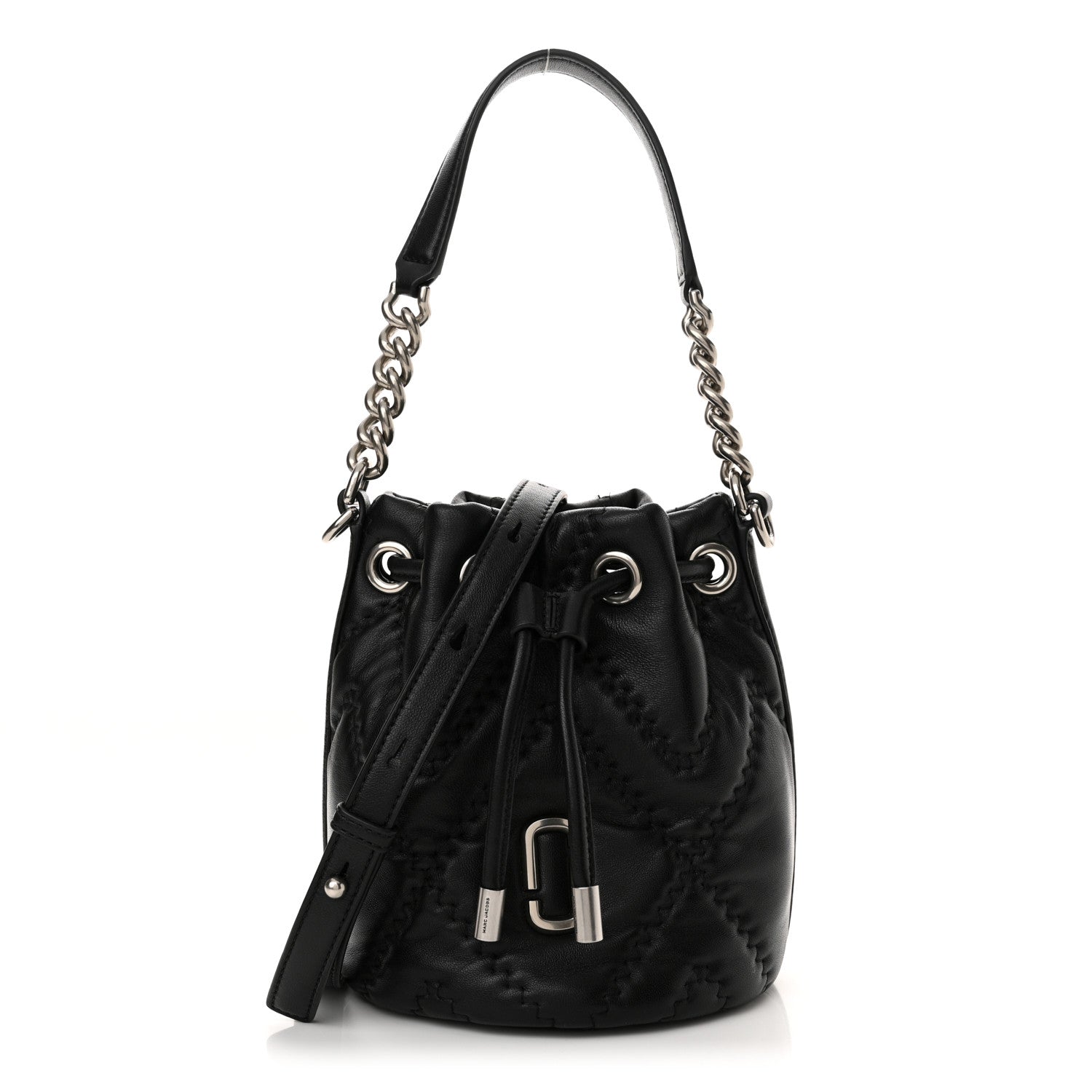 Marc Jacobs Calfskin Quilted The Bucket Bag Black 1 of 11