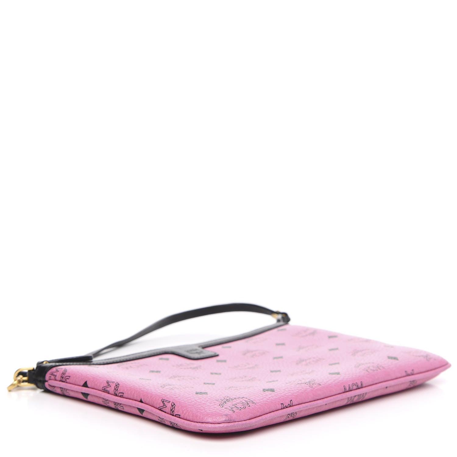 MCM Visetos Liz Shopper Tote Pouch Pink 4 of 11