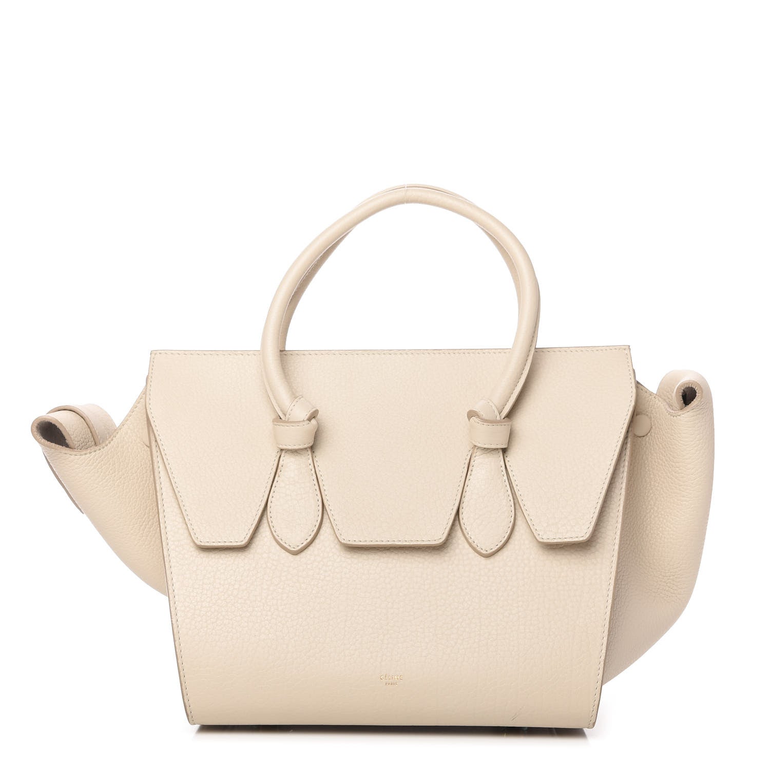 Celine Crisped Calfskin Mini Tie Knot Tote Chalk 1 of 9