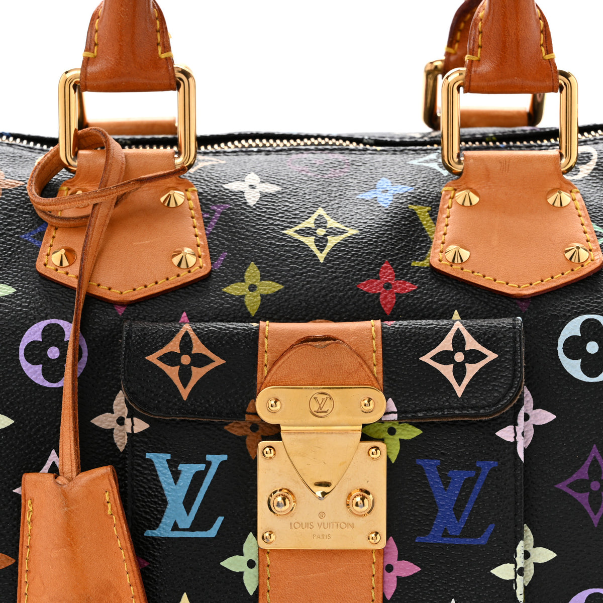 Louis Vuitton Monogram Multicolor Speedy 30 Black 7 of 13