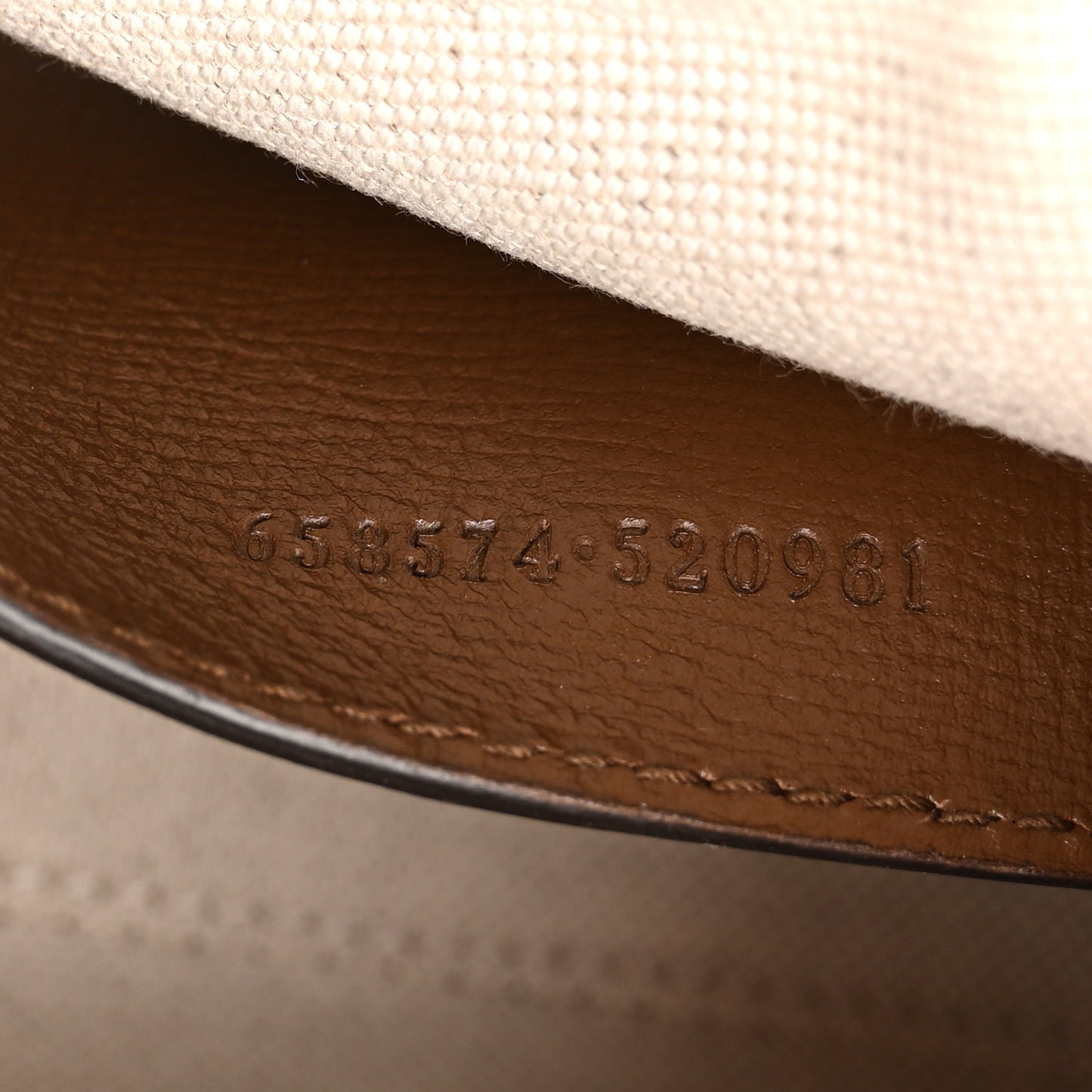 GG Supreme Monogram Web Mini Horsebit 1955 Shoulder Bag Beige Brown Sugar