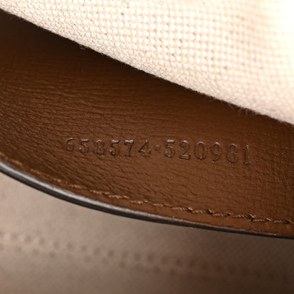 Gucci GG Supreme Monogram Web Mini Horsebit 1955 Shoulder Bag Beige Brown Sugar 7 of 13
