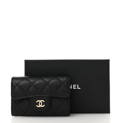 Chanel Caviar Quilted Classic 4 Key Holder Wallet Black 9 of 9