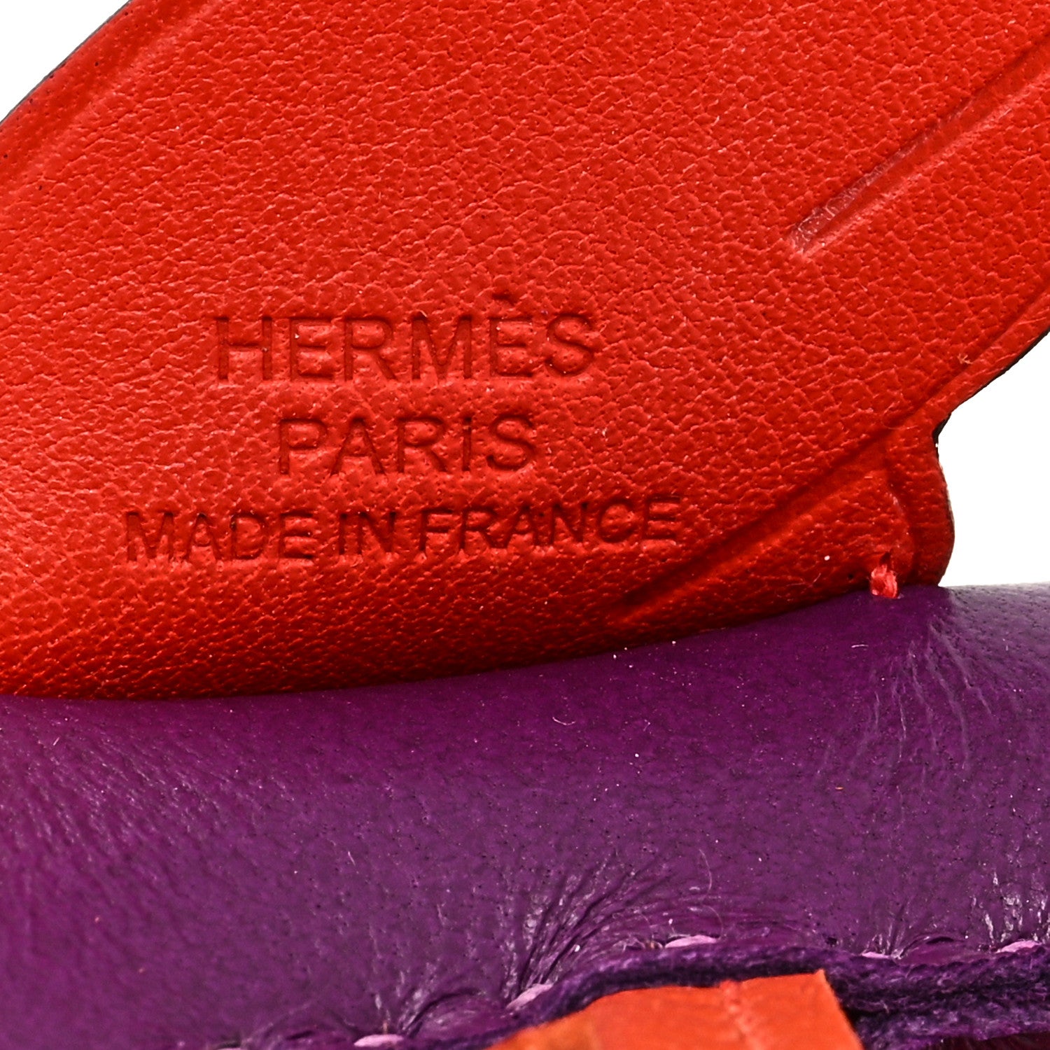 Hermes Milo Lambskin Grigri Rodeo Pegase Horse Bag Charm PM Violet Cornaline Capucine 3 of 5