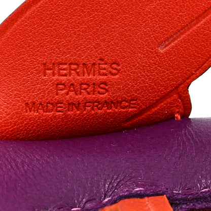 Hermes Milo Lambskin Grigri Rodeo Pegase Horse Bag Charm PM Violet Cornaline Capucine 3 of 5