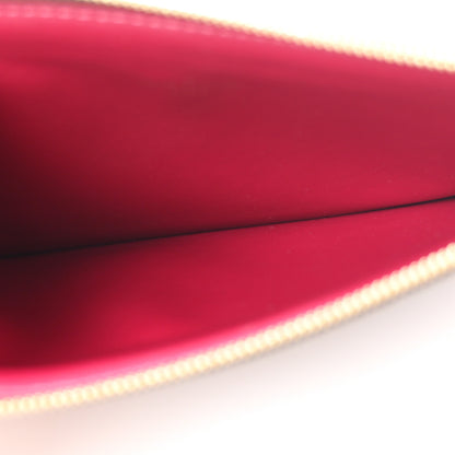 Louis Vuitton Monogram Felicie Chain Wallet Zippered Insert Fuchsia 5 of 6
