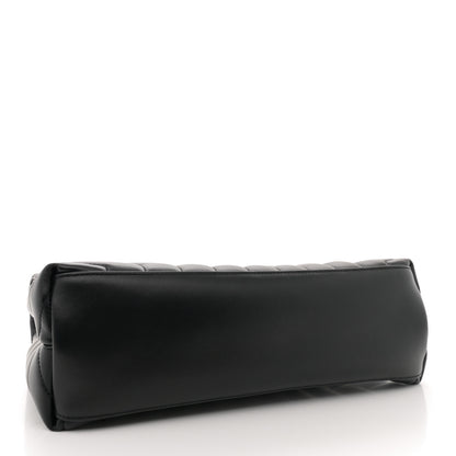 Saint Laurent Calfskin Y Quilted Monogram Medium Loulou Chain Satchel Black 4 of 12