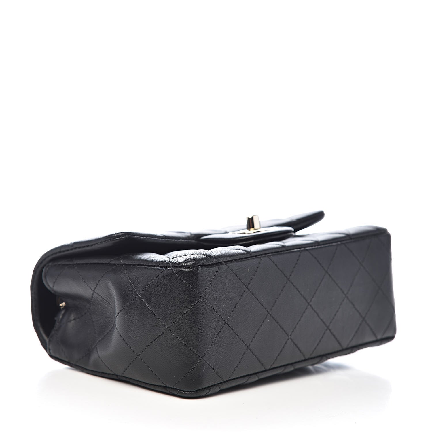 Chanel Lambskin Quilted Mini Rectangular Flap Black 4 of 11