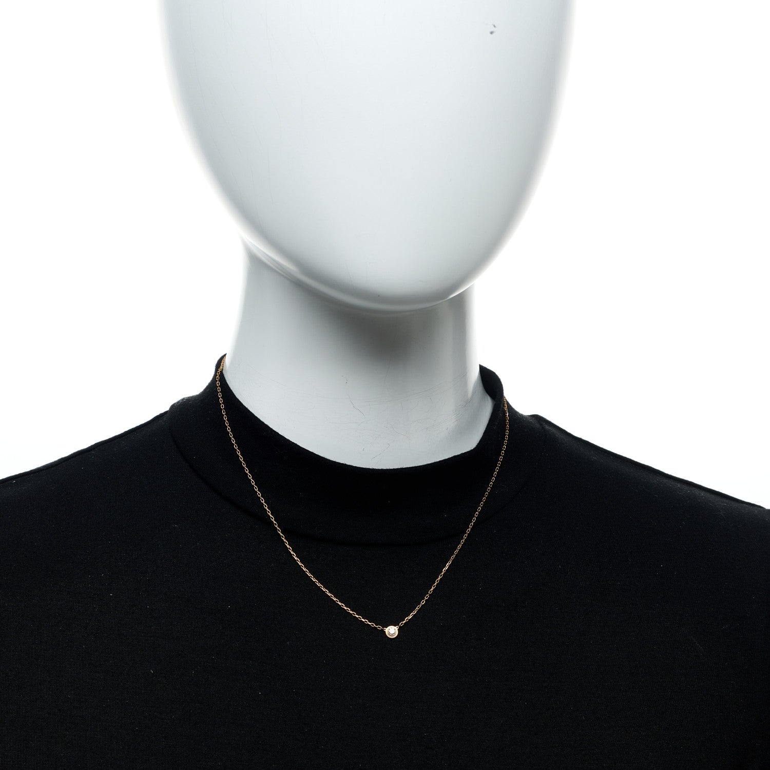 Cartier 18K Pink Gold Diamond SM D'Amour Pendant Necklace 2 of 5