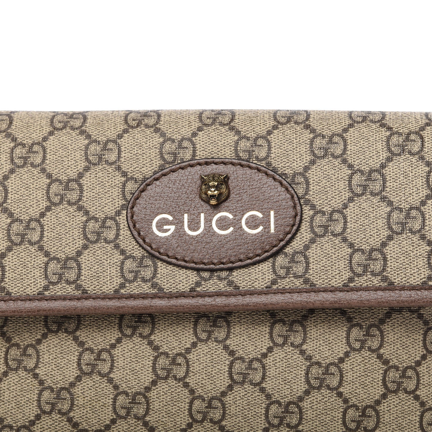 Gucci GG Supreme Monogram Neo Vintage Web Belt Bag Brown 8 of 11