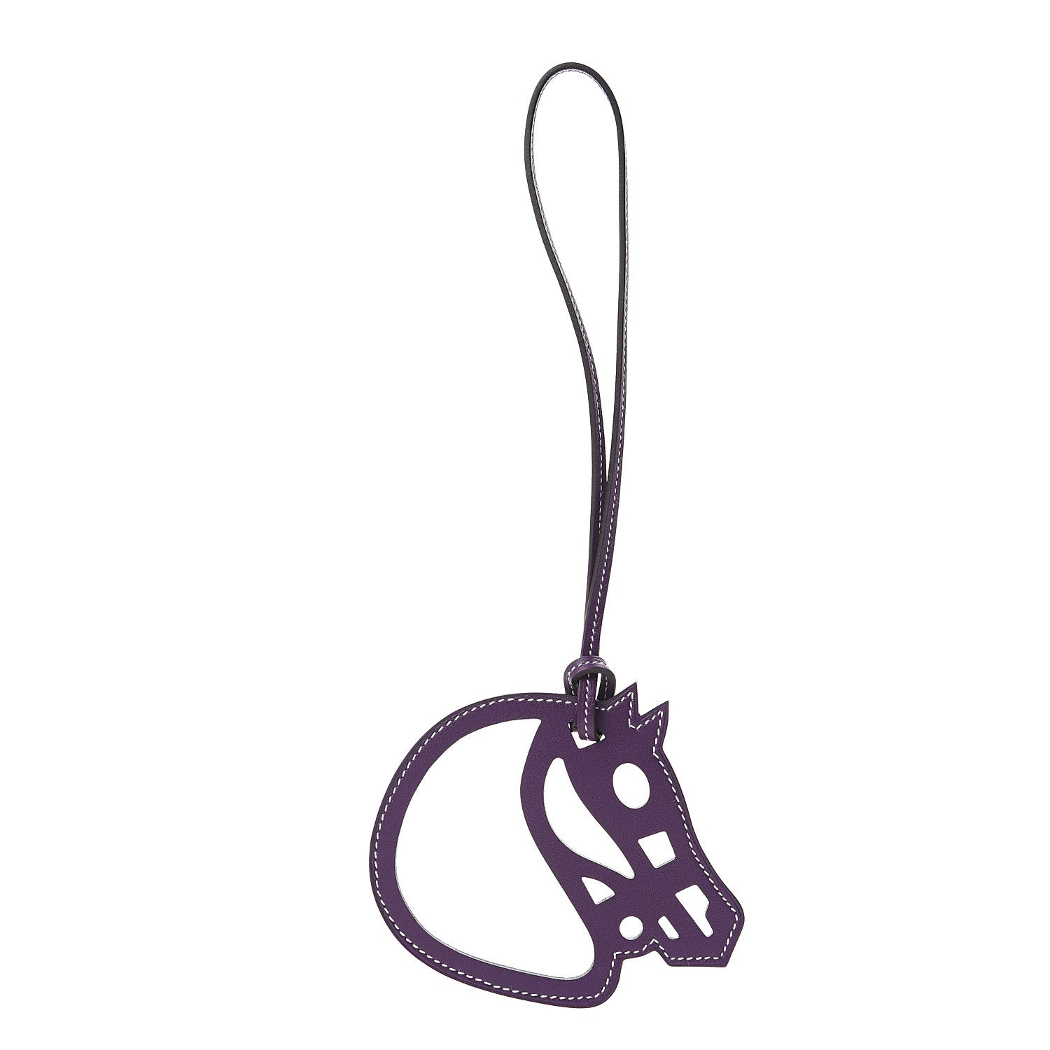 Hermes Swift Paddock Cheval Horse Bag Charm Ultraviolet 1 of 4