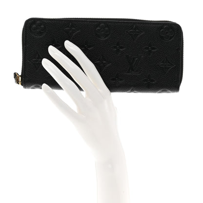 Louis Vuitton Empreinte Clemence Wallet Black 2 of 6