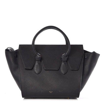 Celine Crisped Calfskin Mini Tie Knot Tote Black 1 of 12