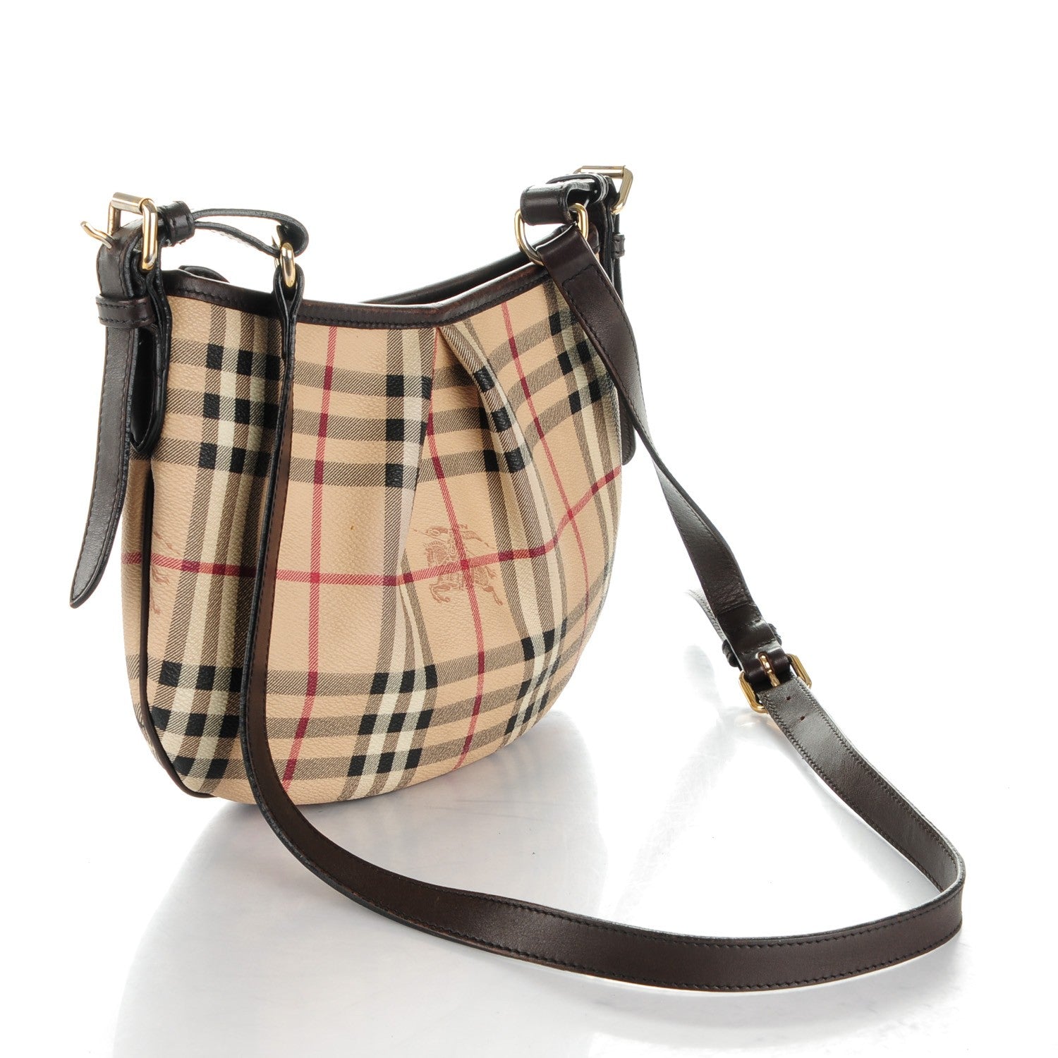 Burberry Haymarket Check Pleated Crossbody Bag 4 of 10